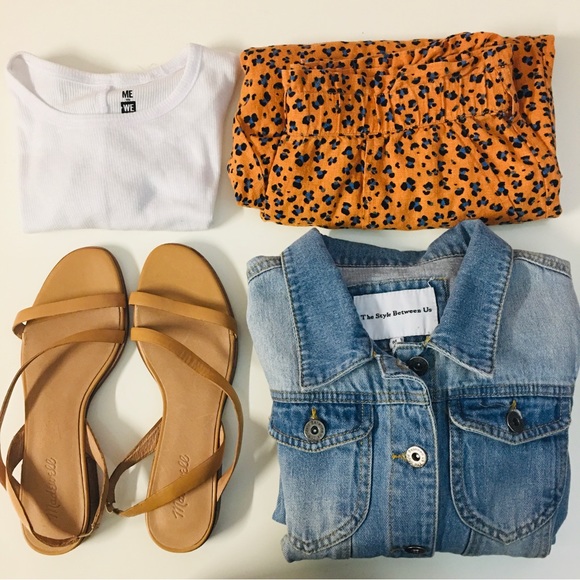 ‼️SOLD‼️Orange & Blue Leopard High Waisted Pants - Picture 2 of 13